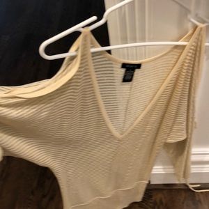 Arden B thin gold sweater